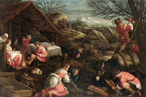 冬 作： Jacopo Bassano
